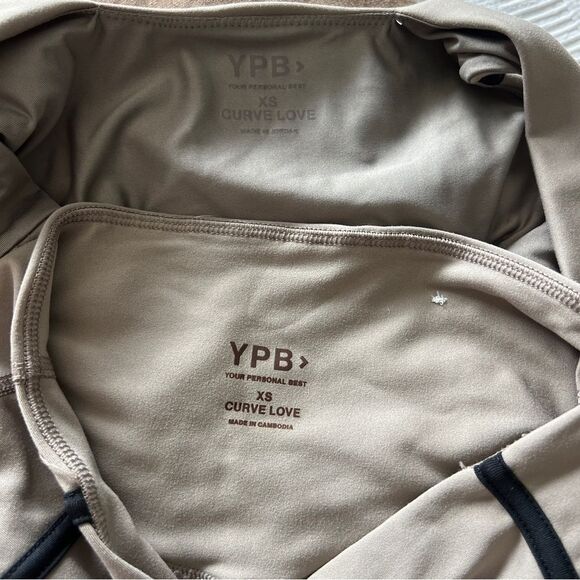 YPB Light Taupe Two-Piece Activewear Set XS - Picture 5 of 5